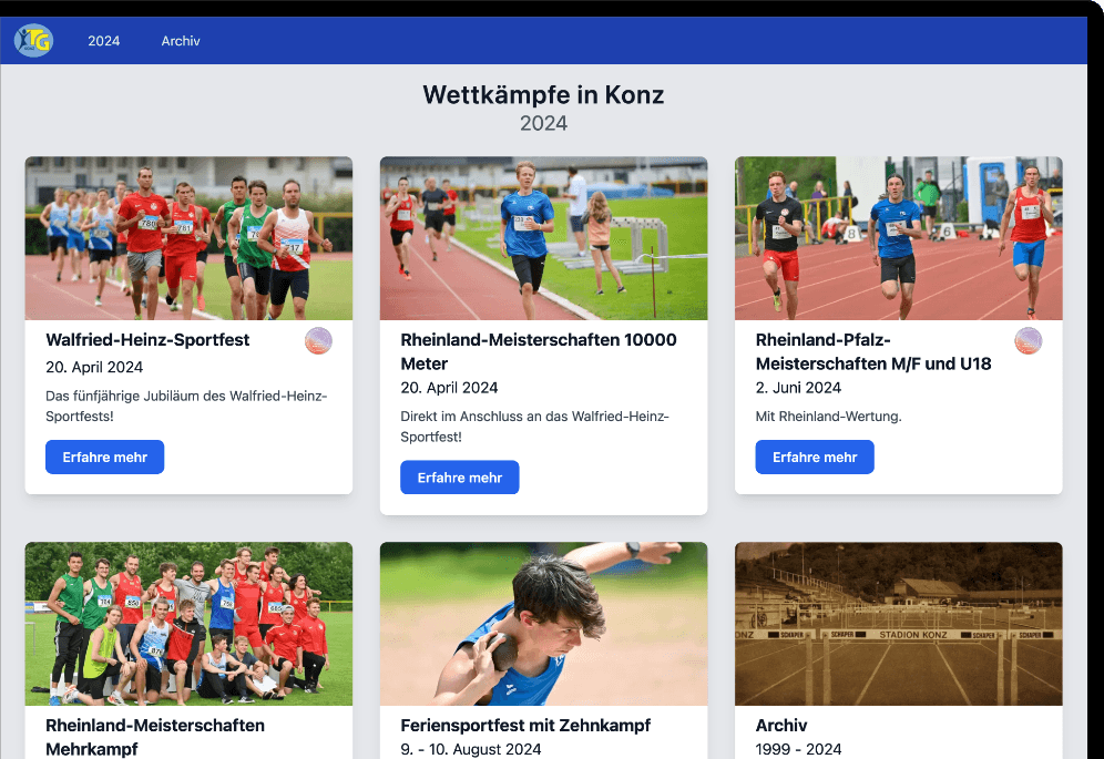 Lawettkampf auf einem Desktop-Bildschirm